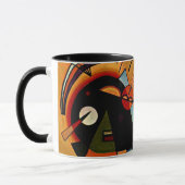 Kandinsky - Schwarz und Violett, Tasse (Links)