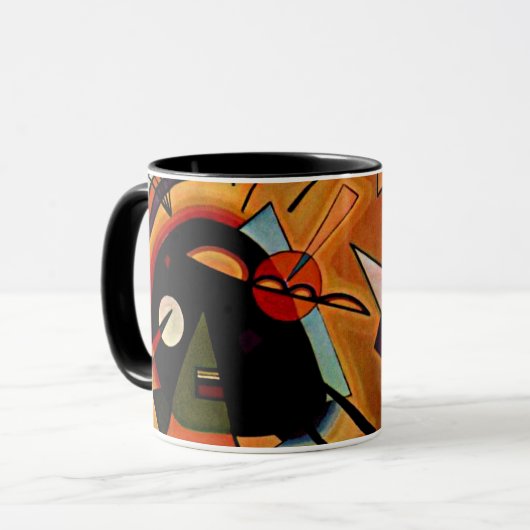 Kandinsky - Schwarz und Violett, Tasse (Vorderseite Links)