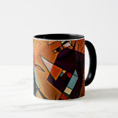 Kandinsky - Schwarz und Violett, Tasse (VorderseiteRechts)