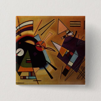 Kandinsky Schwarz-violetter Knopf Button