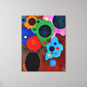 Kandinsky - Schwarz zunehmend, Leinwanddruck
