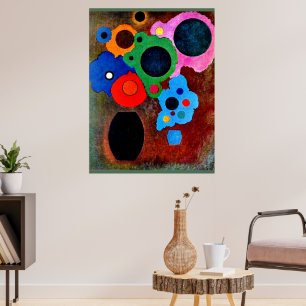 Kandinsky - Schwarz zunehmend, Poster
