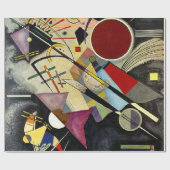 Kandinsky - Schwarze Begleitung Geschenkpapier (Flach)