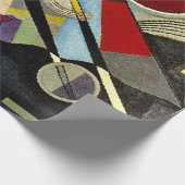 Kandinsky - Schwarze Begleitung Geschenkpapier (Ecke)