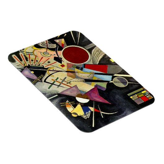 Kandinsky - Schwarze Begleitung Magnet (Rechte Seite)