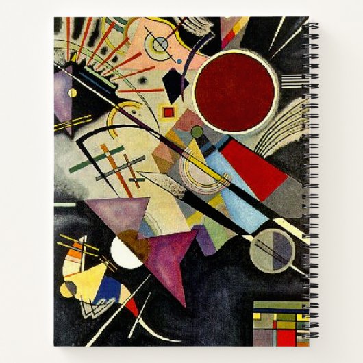 Kandinsky - Schwarze Begleitung Notizblock (Rückseite)