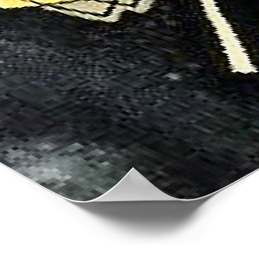 Kandinsky - Schwarze Begleitung Poster (Ecke)