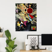Kandinsky - Schwarze Begleitung Poster (Heimbüro)