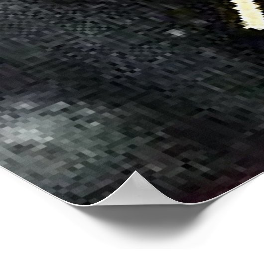 Kandinsky - Schwarze Begleitung Poster (Ecke)