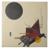 Kandinsky - Schwarze Beziehung Fliese (Vorderseite)