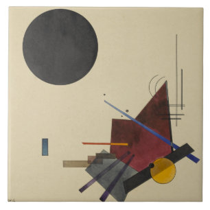 Kandinsky - Schwarze Beziehung Fliese