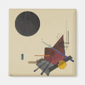 Kandinsky - Schwarze Beziehung Magnet (Vorne)