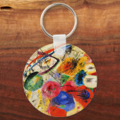 Kandinsky - Schwarze Linien Schlüsselanhänger (Vorderseite)