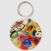 Kandinsky - Schwarze Linien Schlüsselanhänger (Rückseite)