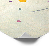 Kandinsky - Schwarze Punkte Poster (Ecke)
