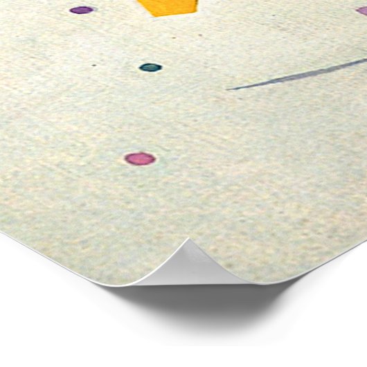 Kandinsky - Schwarze Punkte Poster (Ecke)