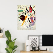 Kandinsky - Schwarze Punkte Poster (Heimbüro)