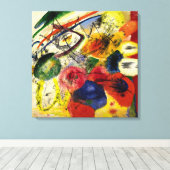 Kandinsky - Schwarze Schlaganfälle Leinwanddruck (Insitu (Holzboden))