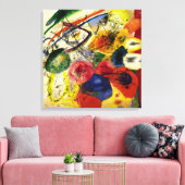 Kandinsky - Schwarze Schlaganfälle Leinwanddruck (Insitu (Wohnzimmer))