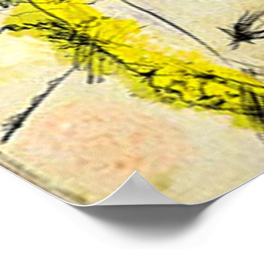 Kandinsky - Schwarze Schlaganfälle Poster (Ecke)