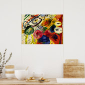 Kandinsky - Schwarze Striche Poster (Küche)