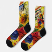 Kandinsky - Schwarze Striche, Socken (Linkes Detail)