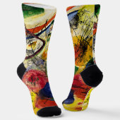 Kandinsky - Schwarze Striche, Socken (Gewinkelt)