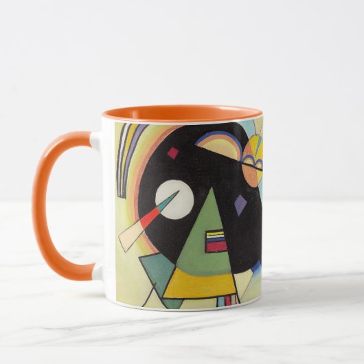 Kandinsky - schwarze u. violette Kunst-Tasse Tasse (Links)