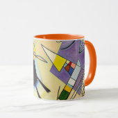 Kandinsky - schwarze u. violette Kunst-Tasse Tasse (VorderseiteRechts)