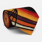 Kandinsky schwarze und violette Krawatte (Gerollt)