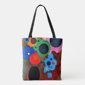 Kandinsky - Schwarze Zunehmende, abstrakte Kunst, Tasche (Rückseite)