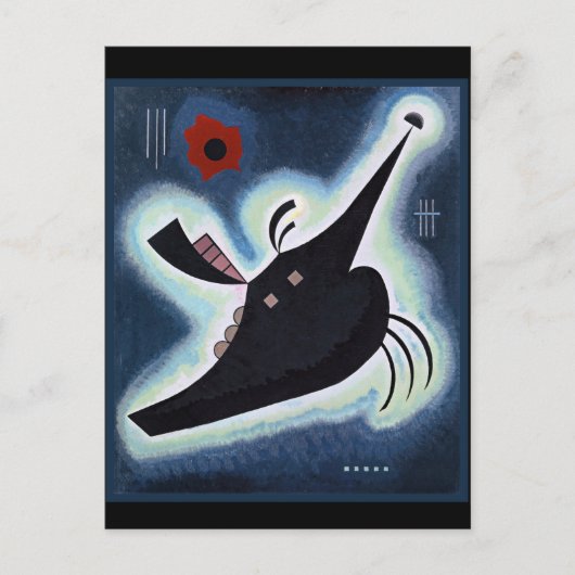 Kandinsky - Schwarzer Ring Postkarte (Vorderseite)