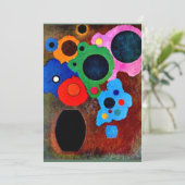 Kandinsky - Schwarzer Wachsender Karte (Stehend Vorderseite)