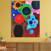 Kandinsky - Schwarzer Wachsender, Leinwanddruck (Insitu (Wohnzimmer))