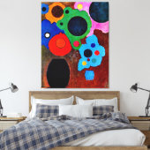 Kandinsky - Schwarzer Wachsender, Leinwanddruck (Insitu (Schlafzimmer))