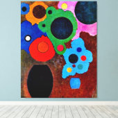 Kandinsky - Schwarzer Wachsender, Leinwanddruck (Insitu (Holzboden))