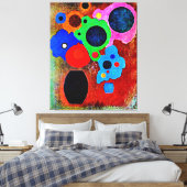 Kandinsky - Schwarzer Wachsender Leinwanddruck (Insitu (Schlafzimmer))