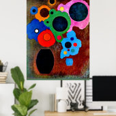 Kandinsky - Schwarzer Wachsender, Poster (Heimbüro)