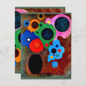 Kandinsky - Schwarzer Wachsender, Postkarte (Vorne/Hinten)