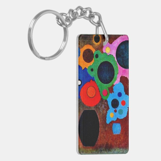 Kandinsky - Schwarzer Wachsender, Schlüsselanhänger (Vorderseite links)