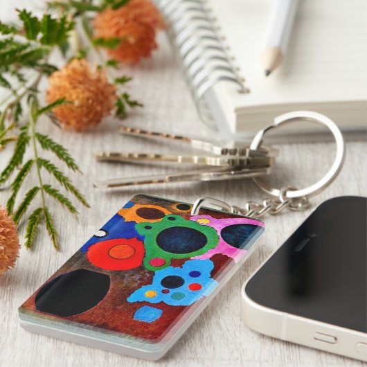 Kandinsky - Schwarzer Wachsender, Schlüsselanhänger (Vorderseite rechts)