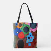 Kandinsky - Schwarzer Wachsender Tasche (Rückseite)