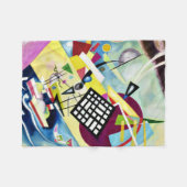 Kandinsky - Schwarzes Gitter Fleecedecke (Vorderseite (Horizontal))