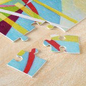 Kandinsky schwarzes Gitter-Puzzlespiel Puzzle (Seite)