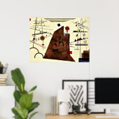 Kandinsky - schwer zwischen Licht Poster (Heimbüro)