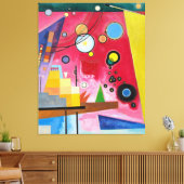 KANDINSKY - SCHWERER ROT (Schweres Rot) - 1924 - Leinwanddruck (Insitu (Wohnzimmer))