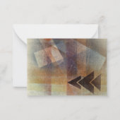 Kandinsky - Schweres Tips, abstrakte Kunst Mitteilungskarte (Vorderseite)