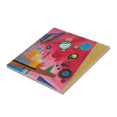 Kandinsky - Schwerrot Fliese (Seite)