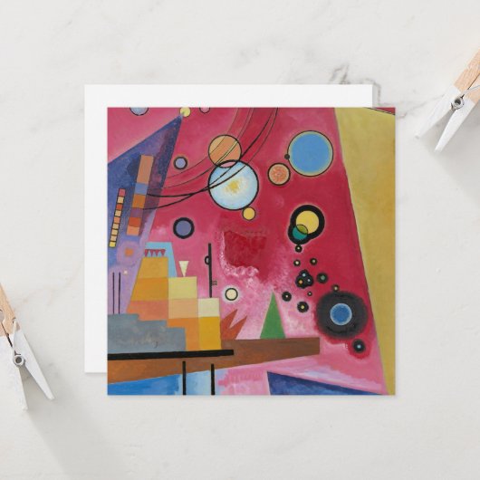Kandinsky - Schwerrot Karte (Vorderseite/Rückseite Beispiel)