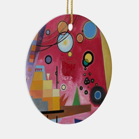 Kandinsky - Schwerrot Keramik Ornament (Rechts)